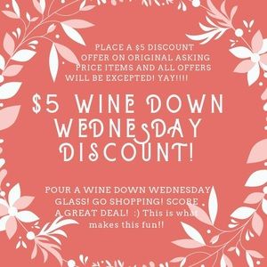 $5 off offers off full prices will be accepted!